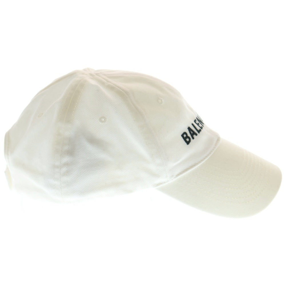 BALENCIAGA(バレンシアガ) LOGO BASEBALL CAP ロゴベースボールキャップ ホワイト 529192