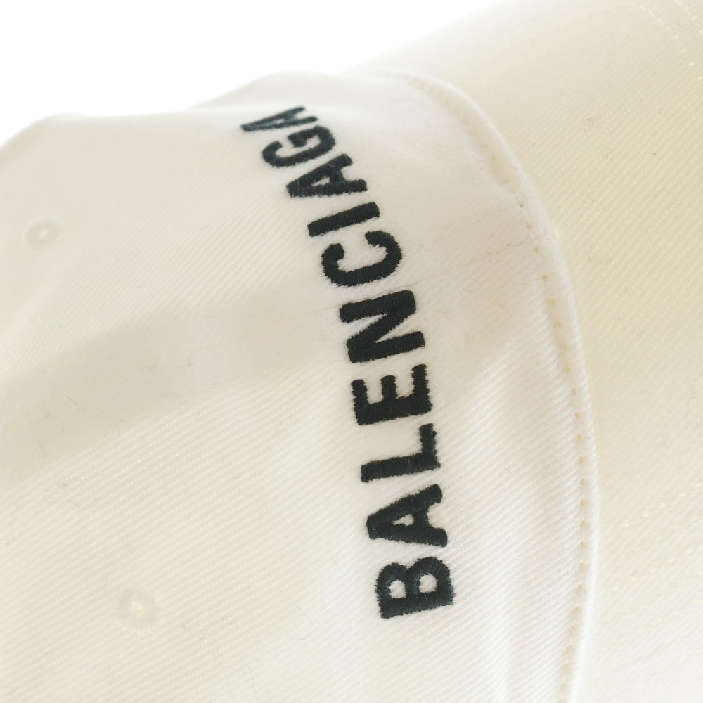 BALENCIAGA(バレンシアガ) LOGO BASEBALL CAP ロゴベースボールキャップ ホワイト 529192