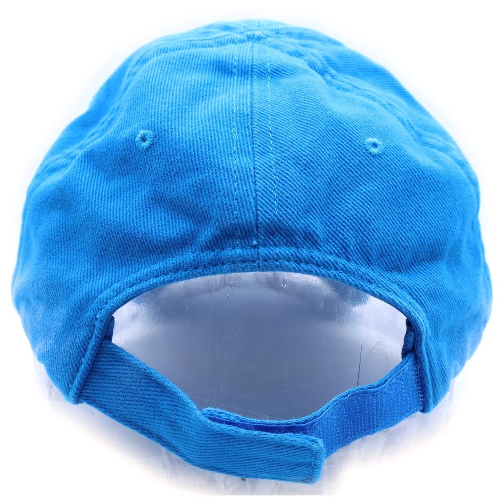 BALENCIAGA(バレンシアガ) ×adidas アディダス ロゴ刺繍キャップ ベースボール ブルー 723749 410B2