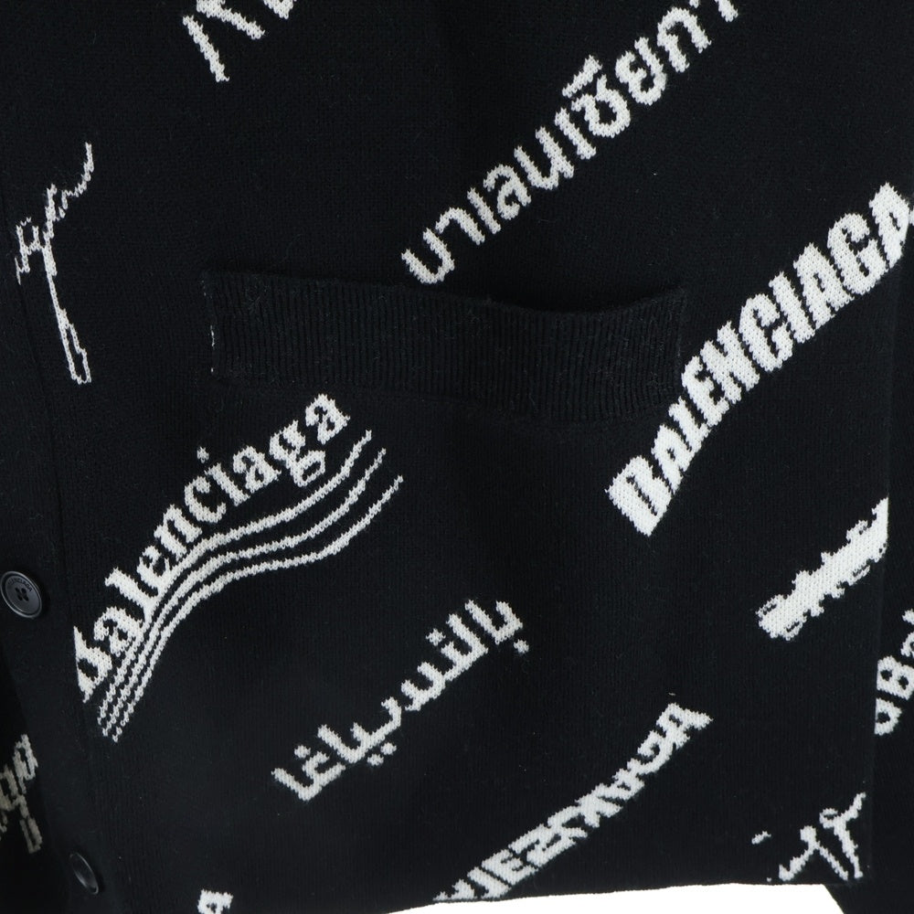 BALENCIAGA(バレンシアガ) 23SS Logomania Multi Logo Cardigan ロゴ