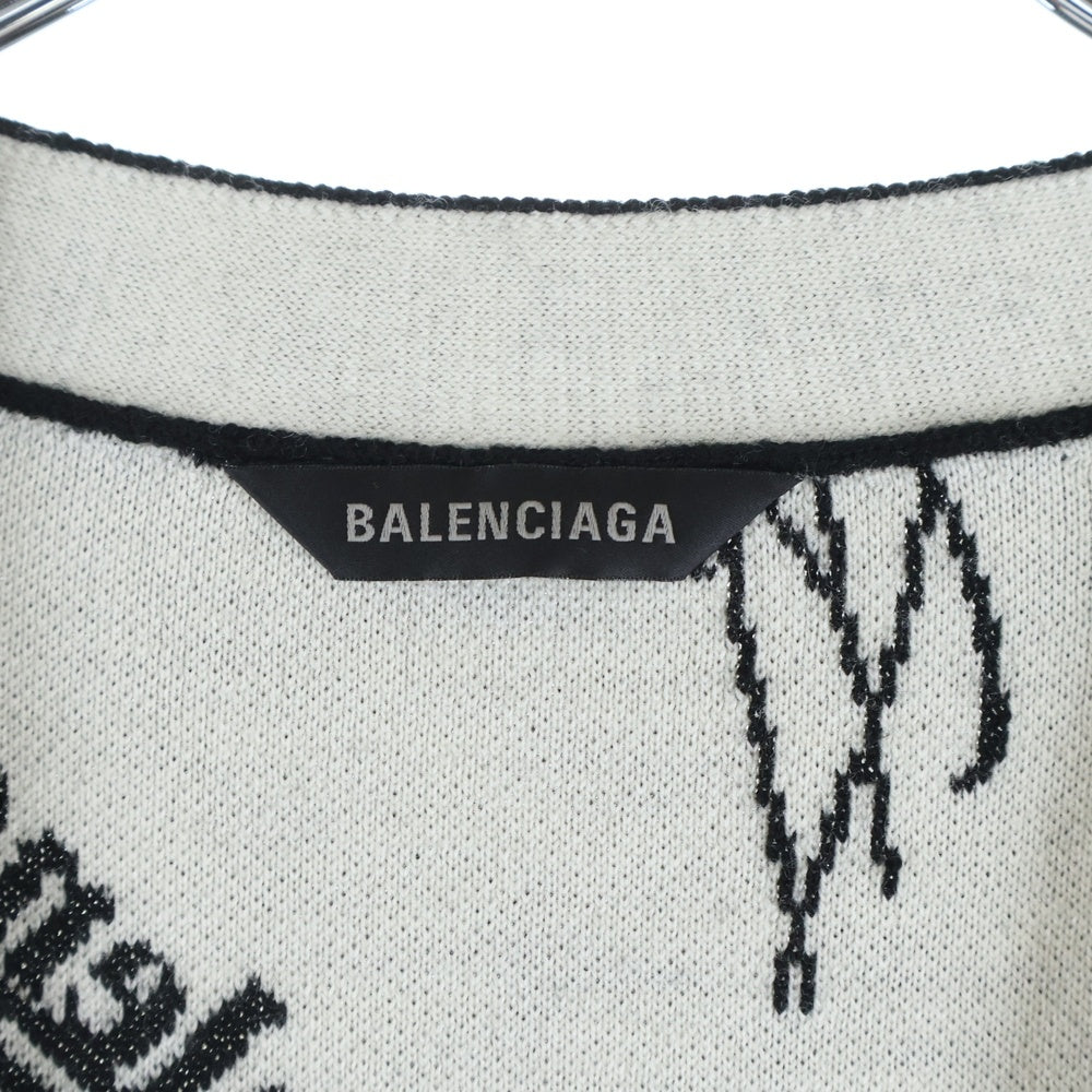 BALENCIAGA(バレンシアガ) 23SS Logomania Multi Logo Cardigan ロゴ