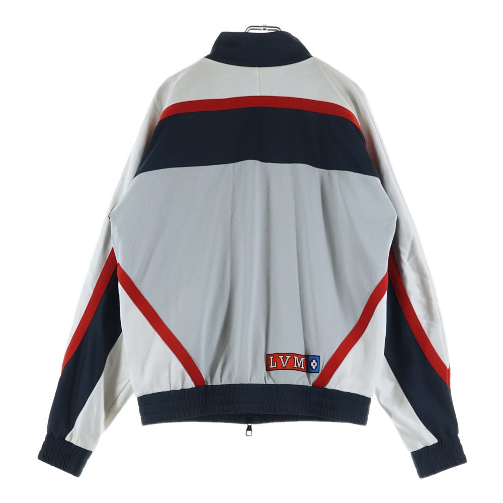 LOUIS VUITTON(ルイヴィトン) 22AW Embellished LV Graphic Hockey Track Jacket RM222 J67 HNY86W エンベリッシュド LVグラフィックホッケートラックジャケット ホワイト