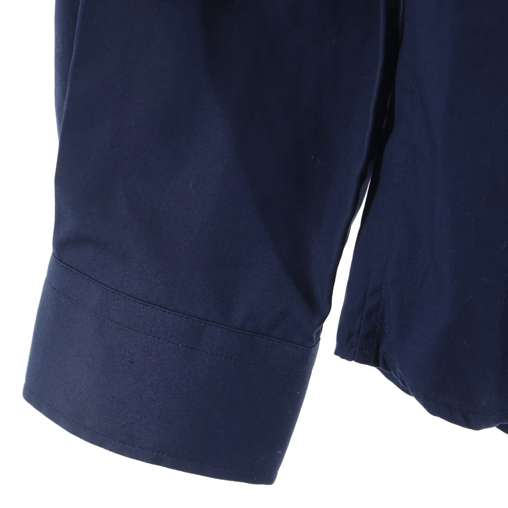 BURBERRY(バーバリー) ロゴ刺繍 コットン ロングスリーブ長袖シャツ 8036293 ネイビー