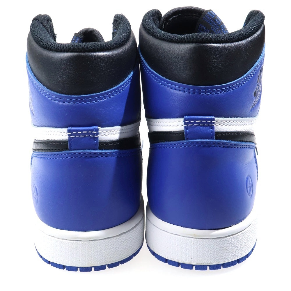 NIKE(ナイキ) ×Fragment design AIR JORDAN 1 RETRO HIGH OG 716371-040 フラグメントデザイン エアジョーダン 1 ハイカットスニーカー ブラック/ブルー US10/28.0cm