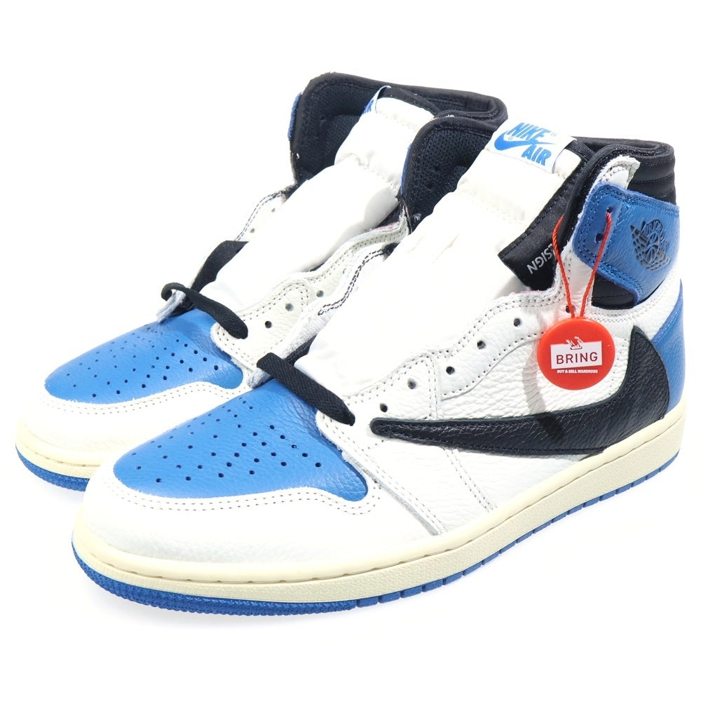 NIKE(ナイキ) ×TRAVIS SCOTT ×FRAGMENT AIR JORDAN 1 RETRO HIGH OG SP MILITARY BLUE DH3227-105 トラヴィススコット フラグメント エアジョーダン ハイカットスニーカー