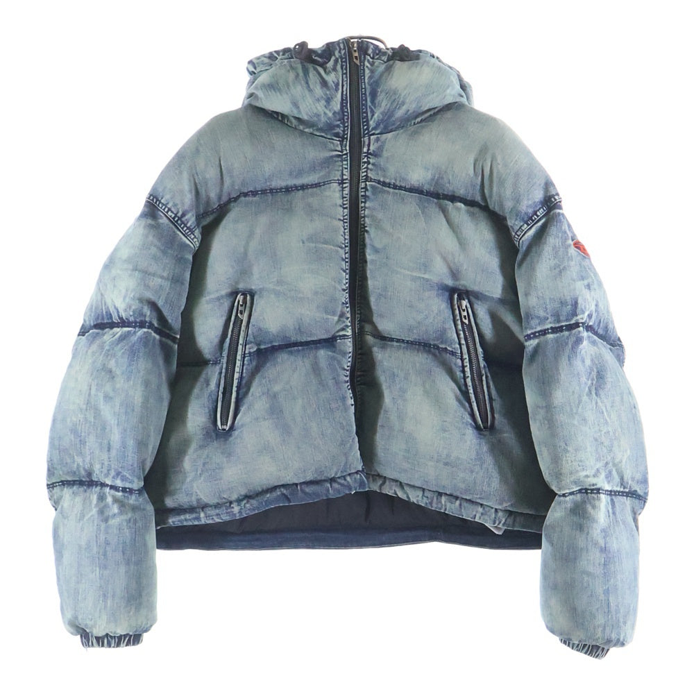 DIESEL(ディーゼル) W-AVES PUFFER JACKET パファー デニム ダウンジャケット インディゴ A14549