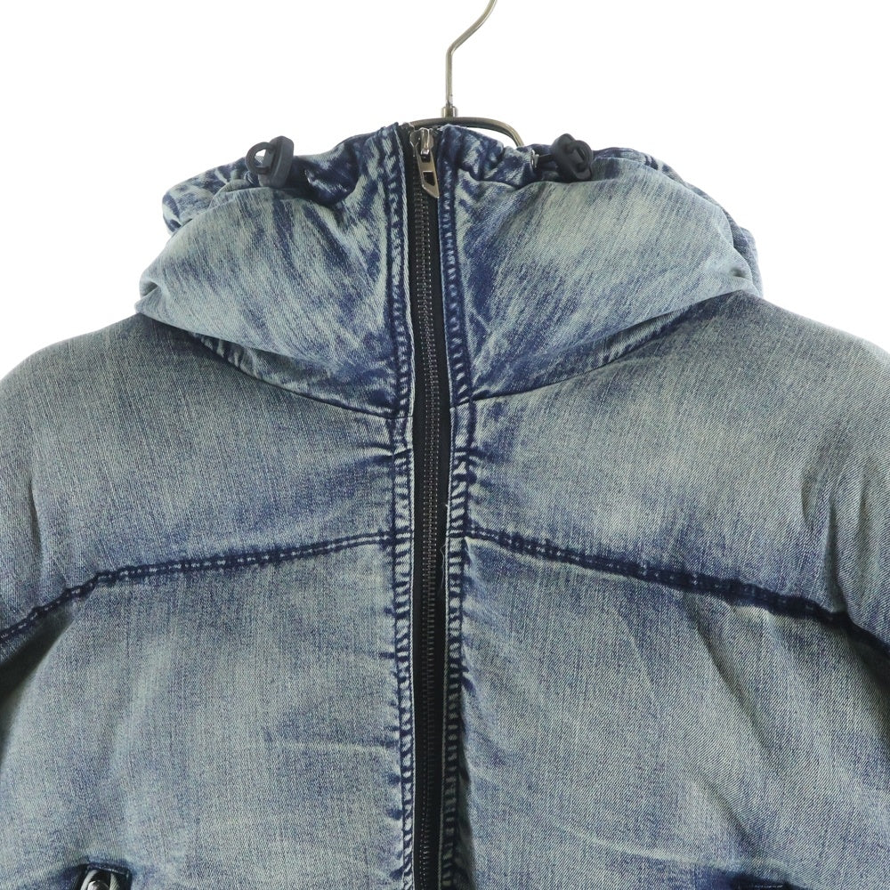 DIESEL(ディーゼル) W-AVES PUFFER JACKET パファー デニム ダウンジャケット インディゴ A14549