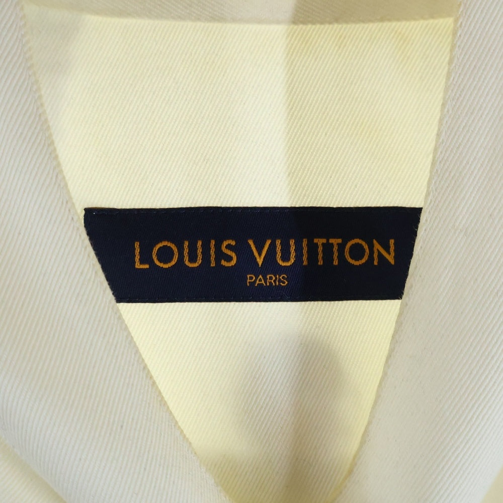 LOUIS VUITTON(ルイヴィトン) 19AW NEW WALKERS DNA RM192 QKQ HHS60W ニューウォーカーズディーエヌエー 総柄プリント半袖コットンシャツ ホワイト