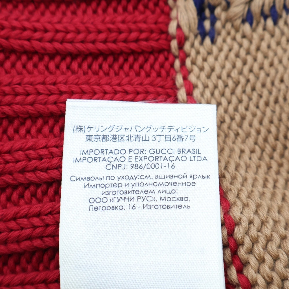 GUCCI(グッチ) GG総柄 コットン ニットキャップ ビーニー ベージュ 597636 4G111