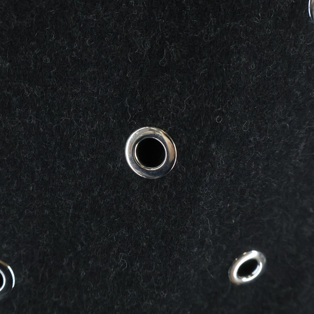 MSGM(エムエスジーエム) ホールデザイン ウール ボタンシャツジャケット 3740ME05V ブラック