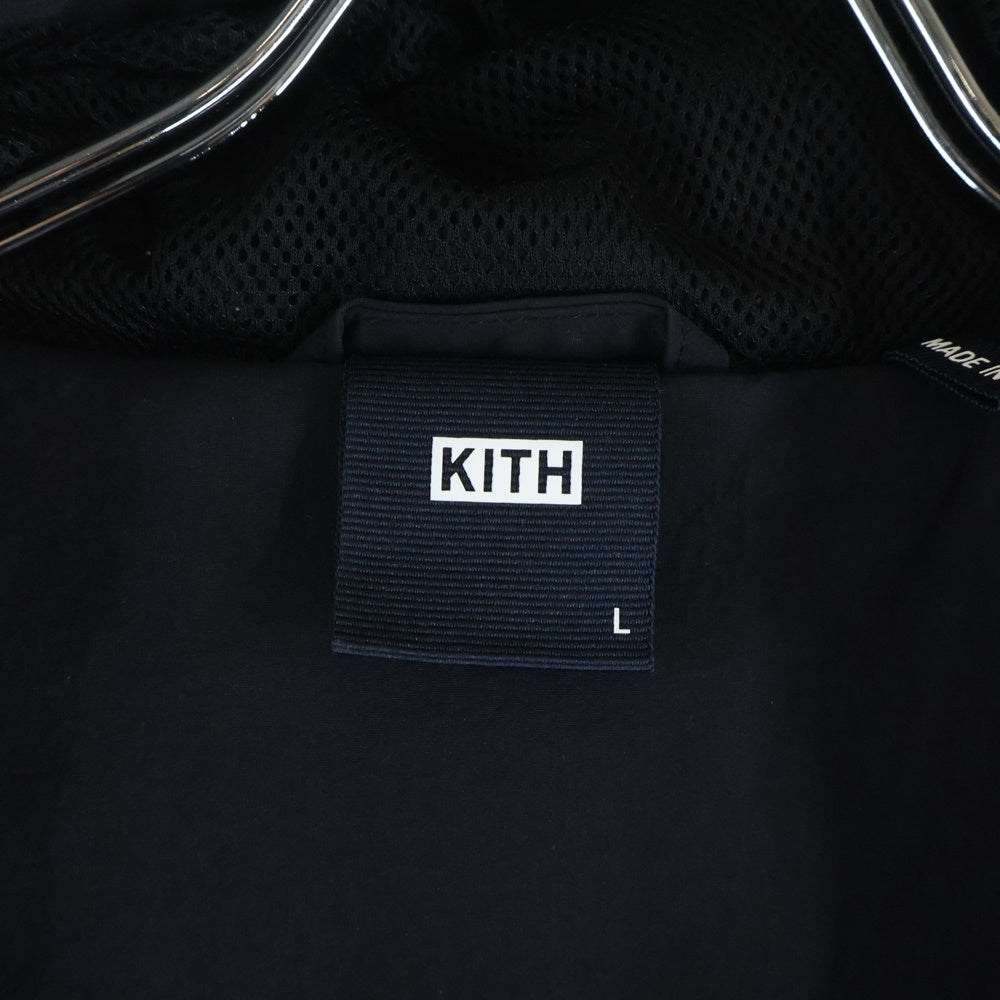 KITH(キス) 22SS Madison Jacket KHM010108 ナイロン フーデッドジップアップジャケット ブラック
