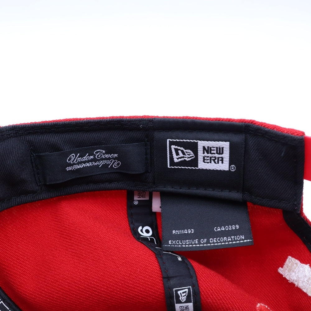 UNDERCOVER(アンダーカバー) × NEW ERA ニューエラ ロゴ刺繍 ベースボールキャップ レッド