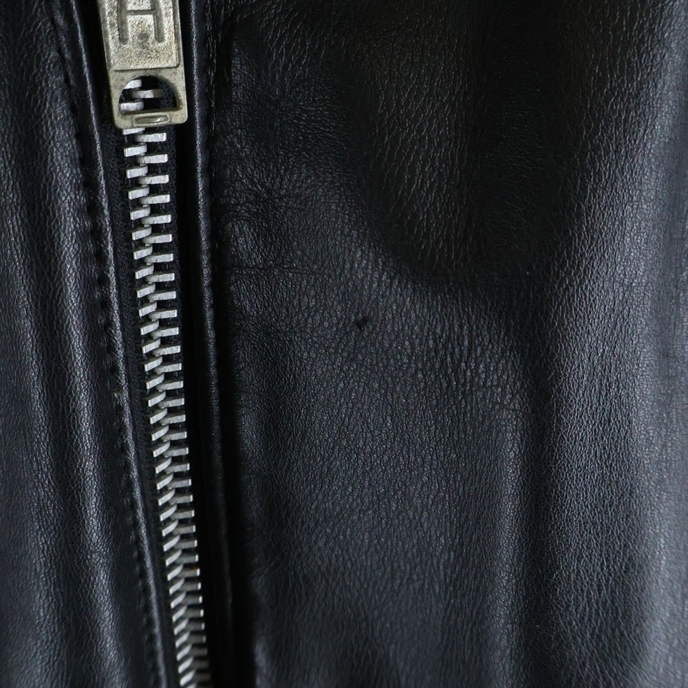 666 LEATHER WEAR(トリプルシックスレザーウェア) ダブルライダースジャケット ブラック