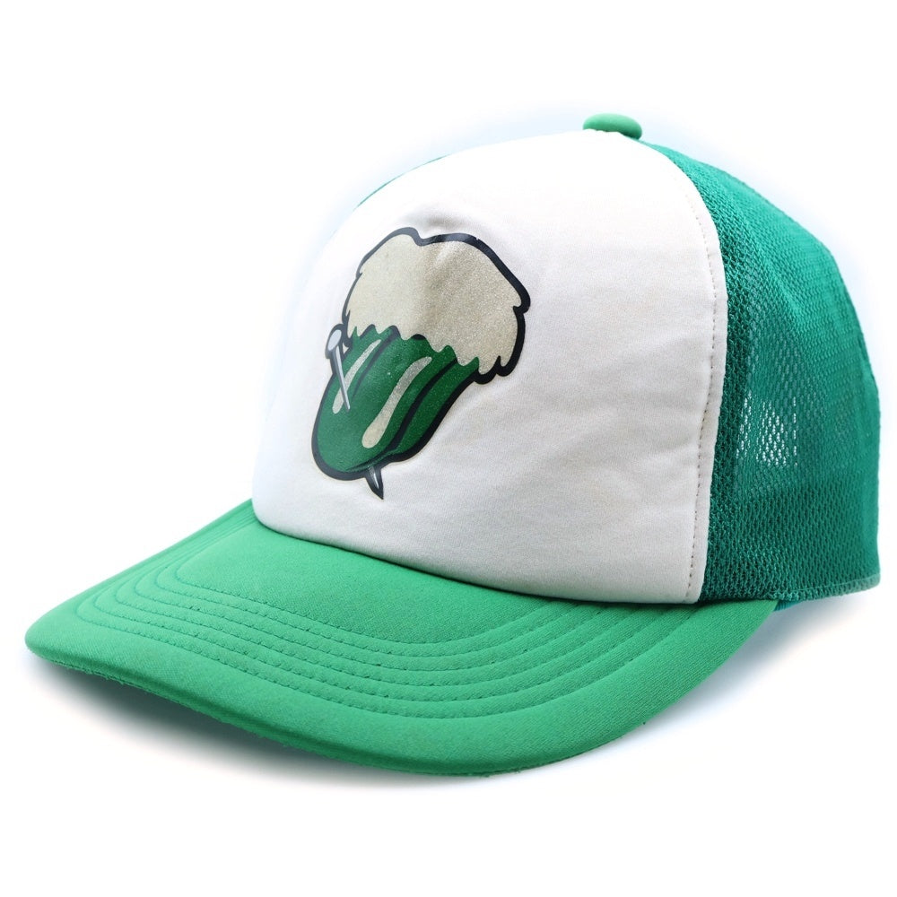 NUMBER (N)INE(ナンバーナイン) 03AW ARCHIVE カート期 Rolling Stones Trucker Cap ローリングストーンズ プリント キャップ 帽子 グリーン/ホワイト