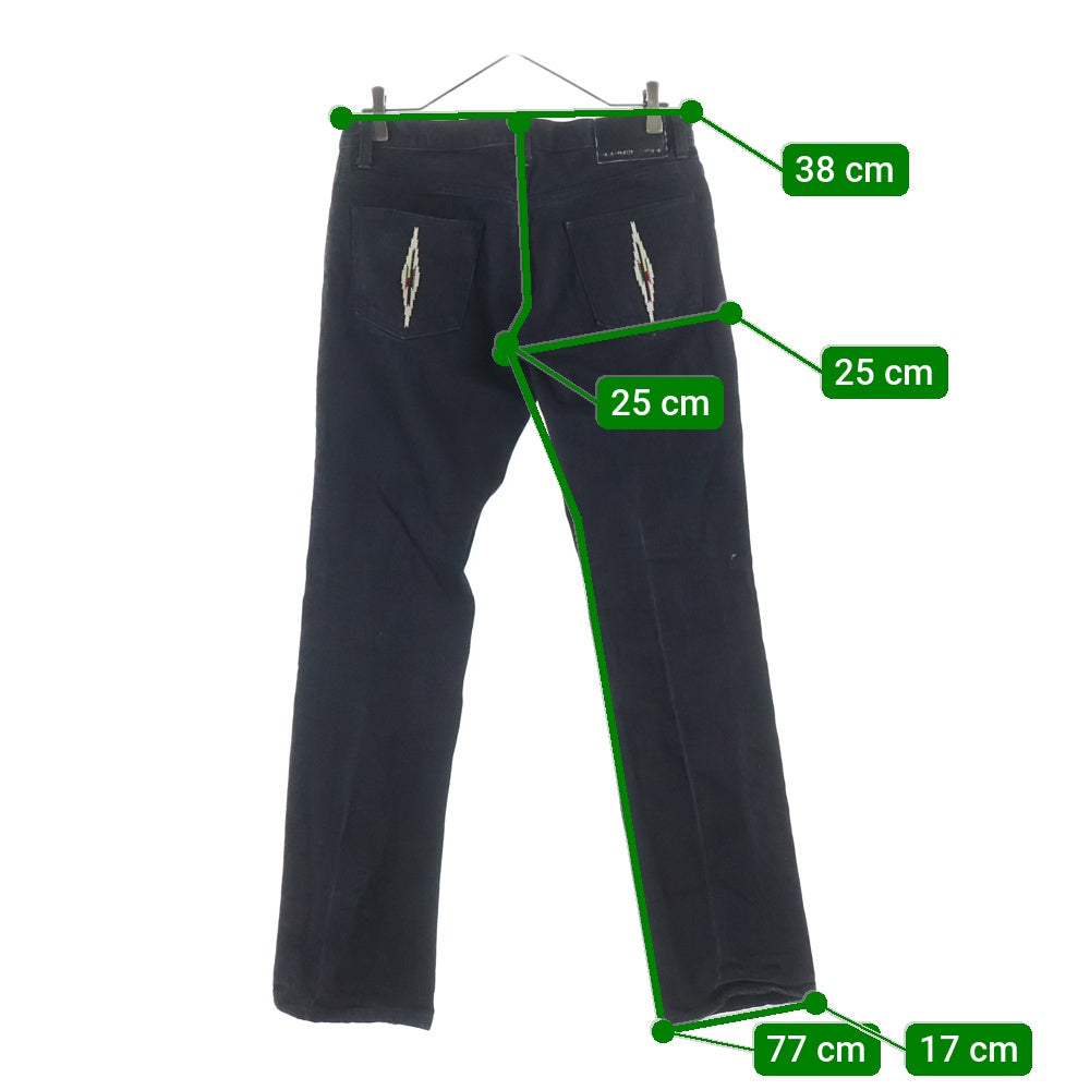 NUMBER (N)INE(ナンバーナイン) 05AW ARCHIVE THE HIGH STREETS期 オルテガデニムパンツ ブラック