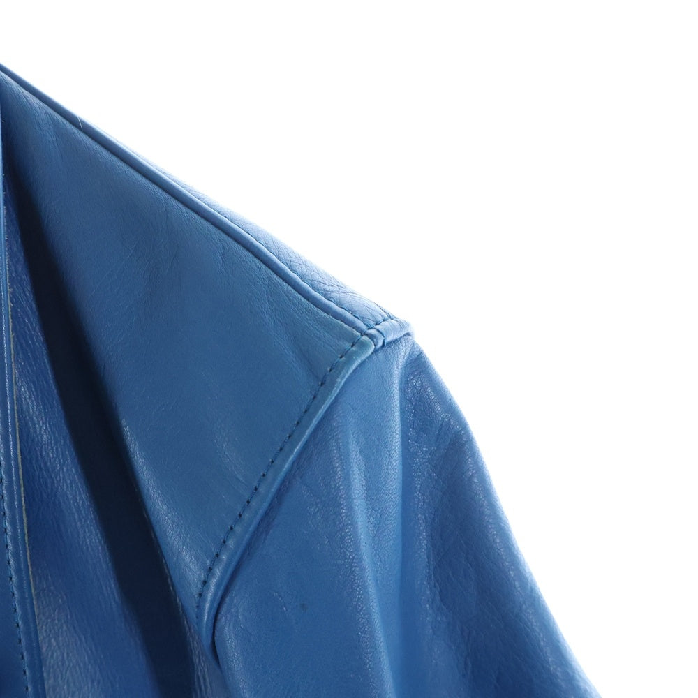UNDERCOVER(アンダーカバー) 08AW ARCHIVE カウレザーダブルライダースジャケット BA210 ブルー
