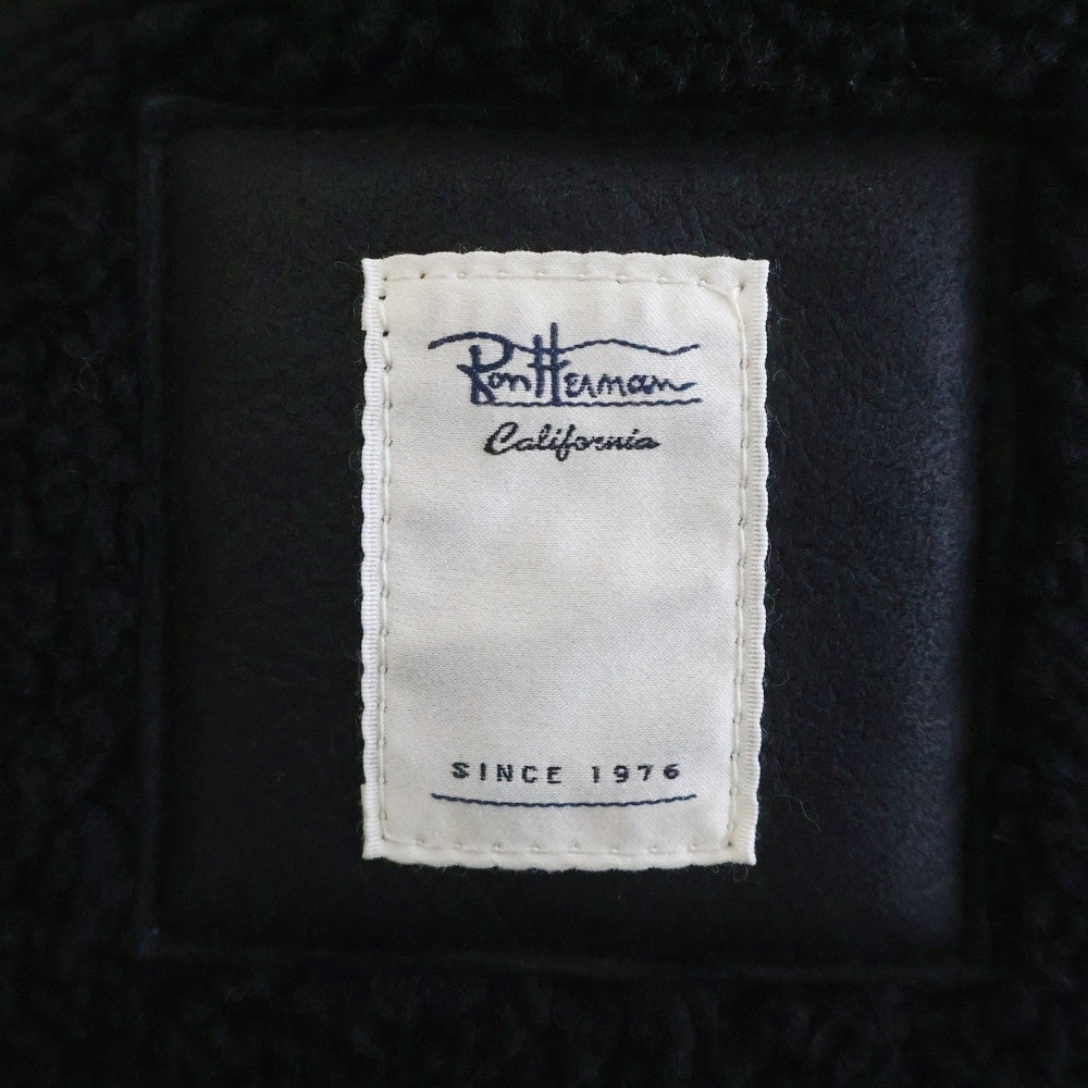 RON HERMAN(ロンハーマン) Mouton Award Jacket リアルムートン アワード ジャケット ブルゾン ブラック 3220400149
