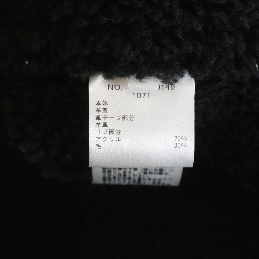 RON HERMAN(ロンハーマン) Mouton Award Jacket リアルムートン アワード ジャケット ブルゾン ブラック 3220400149