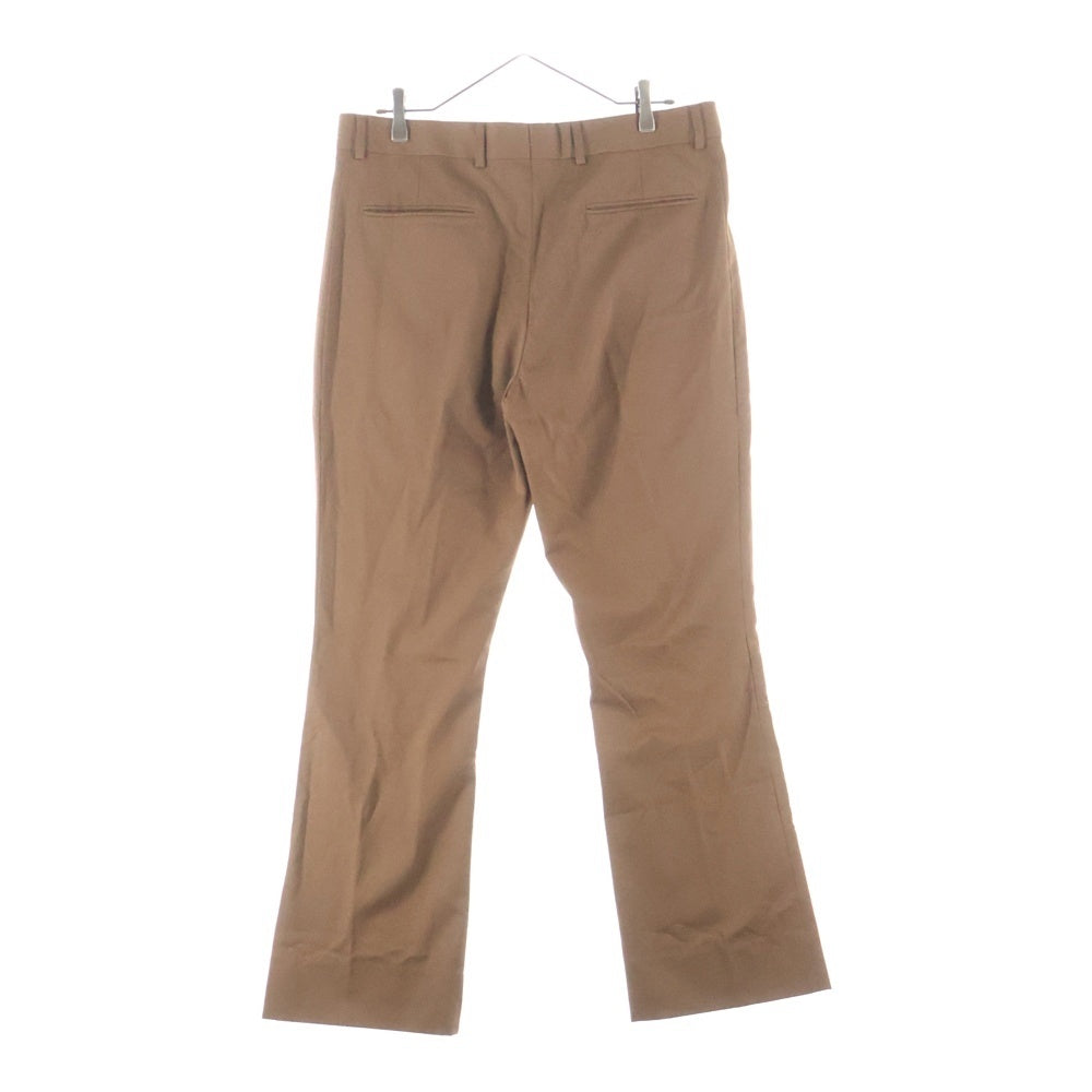 DIOR(ディオール) ×Travis Scott 22AW ウール刺繍フレアスラックス パンツ 283C102A4739 ブラウン