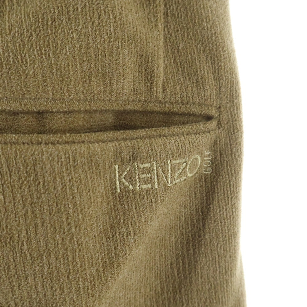 KENZO(ケンゾー) 2タック コーデュロイ スラックスパンツ 535-J-6545 ブラウン