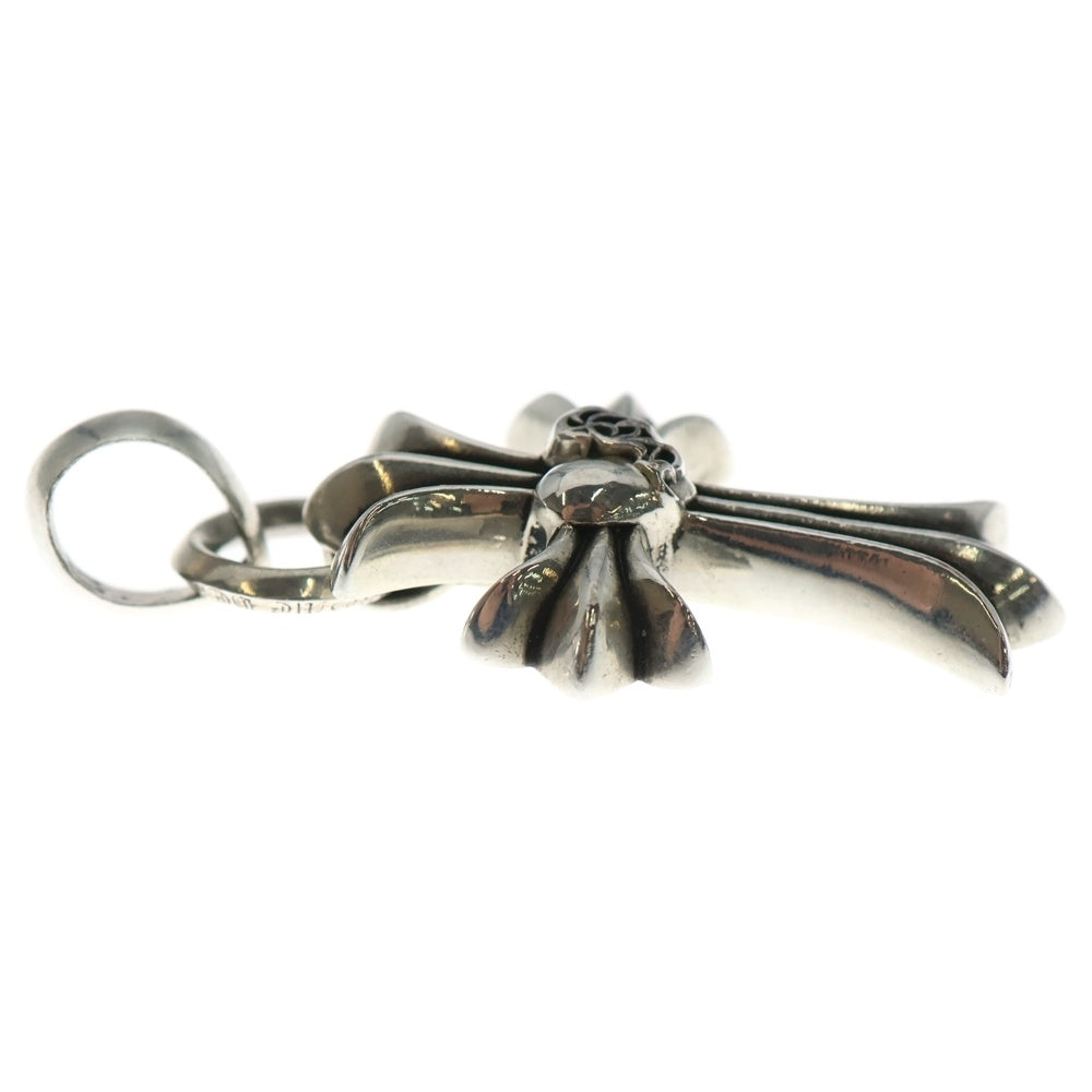 CHROME HEARTS(クロムハーツ) CH CRS SML HRT W/BALE Wベイル スモールCHクロス ハート ペンダントトップ シルバー