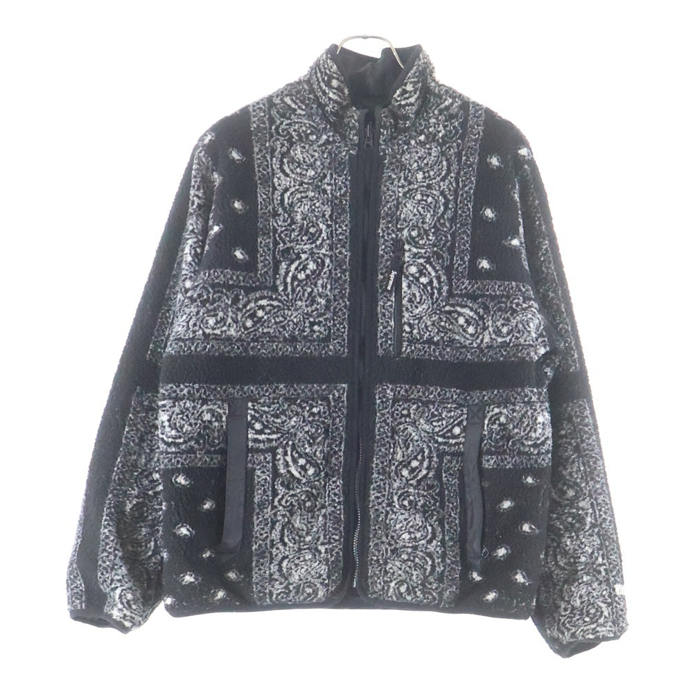 SUPREME(シュプリーム) 19AW Reversible Bandana Fleece Jacket リバーシブル バンダナ フリース ジャケット ブラック