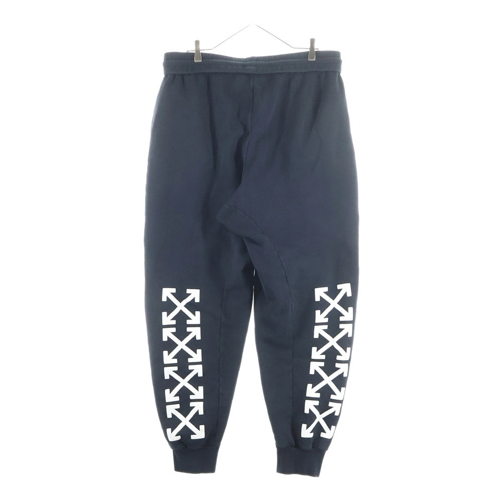 OFF-WHITE(オフホワイト) サイドロゴプリント スウェットパンツ ブラック