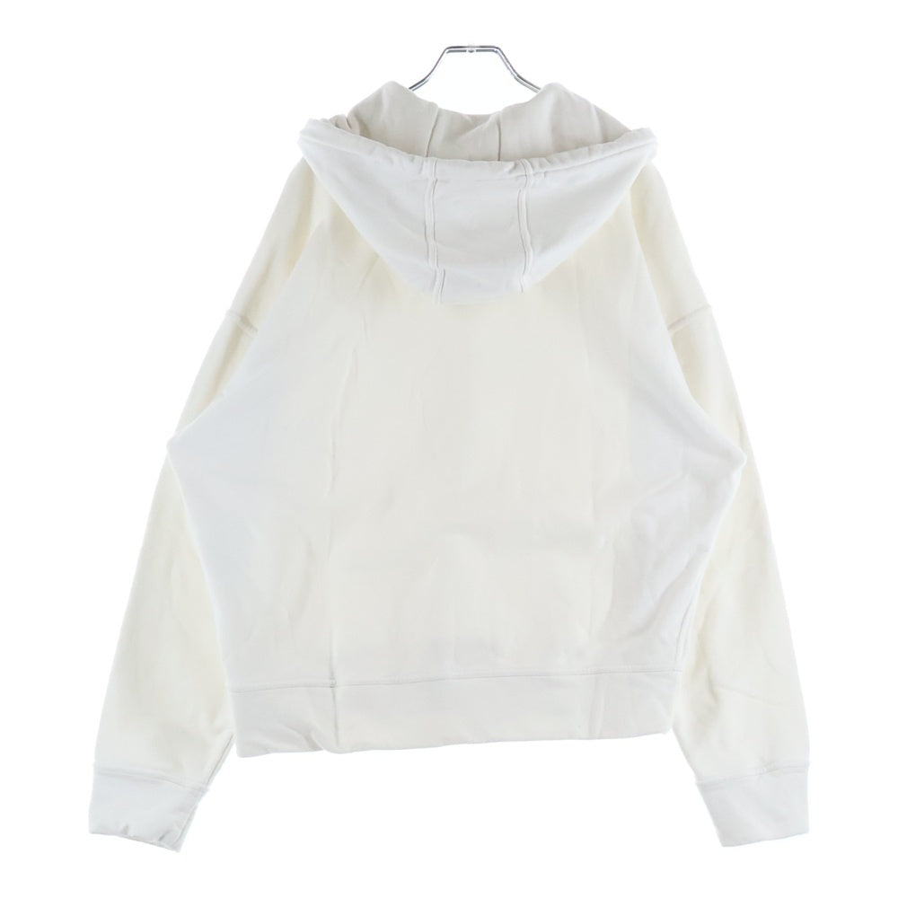 JIL SANDER +(ジルサンダープラス) 21AW Front Printed Logo Hoodie フロントプリントロゴスウェット プルオーバー パーカー ホワイト JPUS707533MS24860811