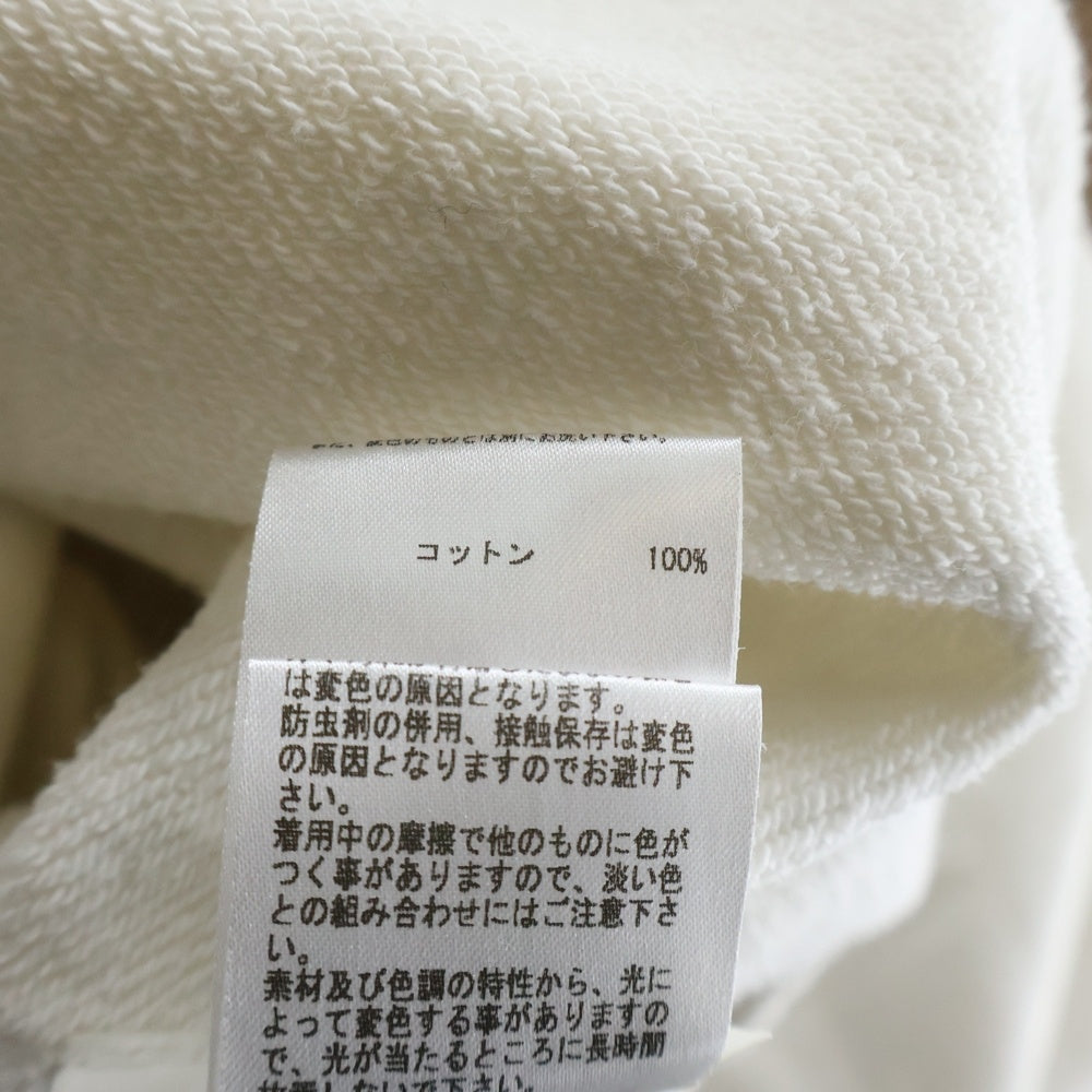 JIL SANDER +(ジルサンダープラス) 21AW Front Printed Logo Hoodie フロントプリントロゴスウェット プルオーバー パーカー ホワイト JPUS707533MS24860811