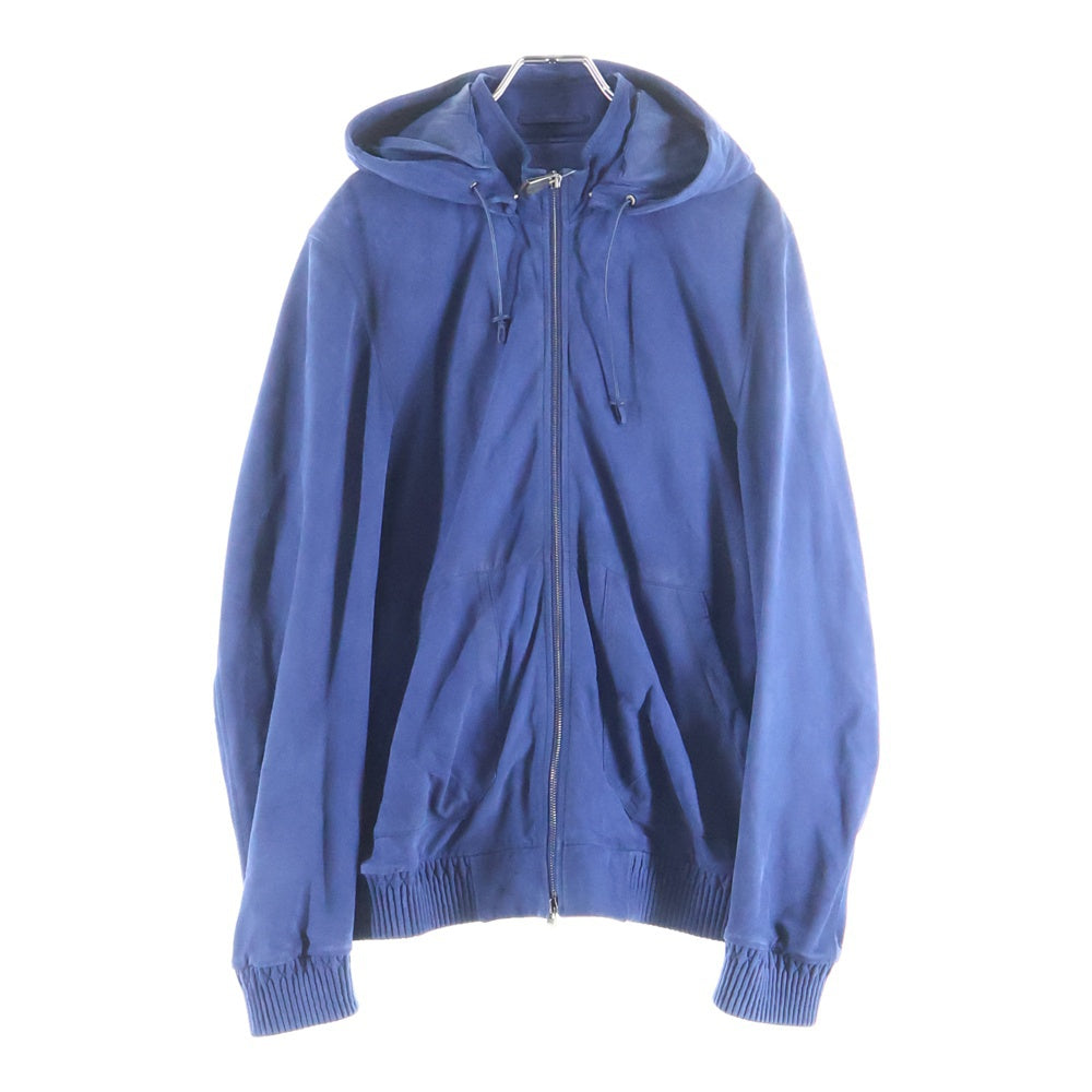 Berluti(ベルルッティ) スウェードレザー ジップアップパーカー ブルー R09LBU07KAAT