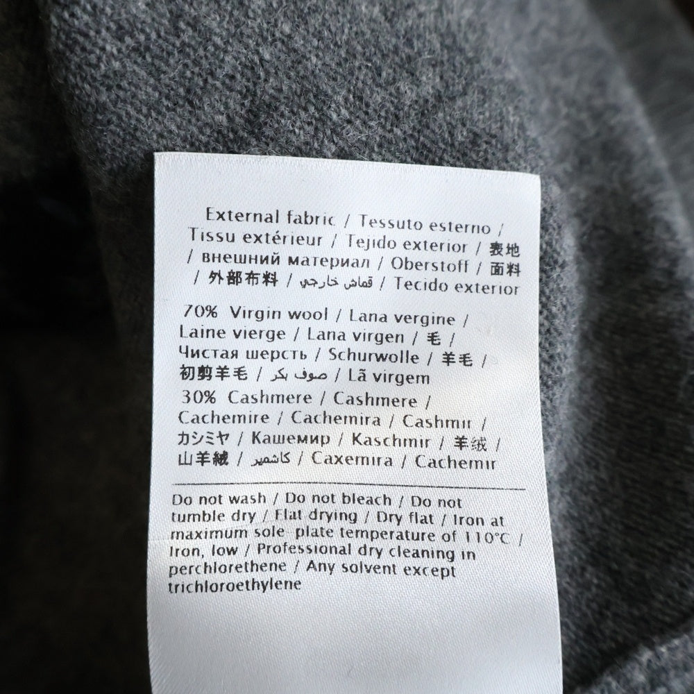 VALENTINO(ヴァレンティノ) カシミア リブ編みクルーネックニットセーター グレー レディース