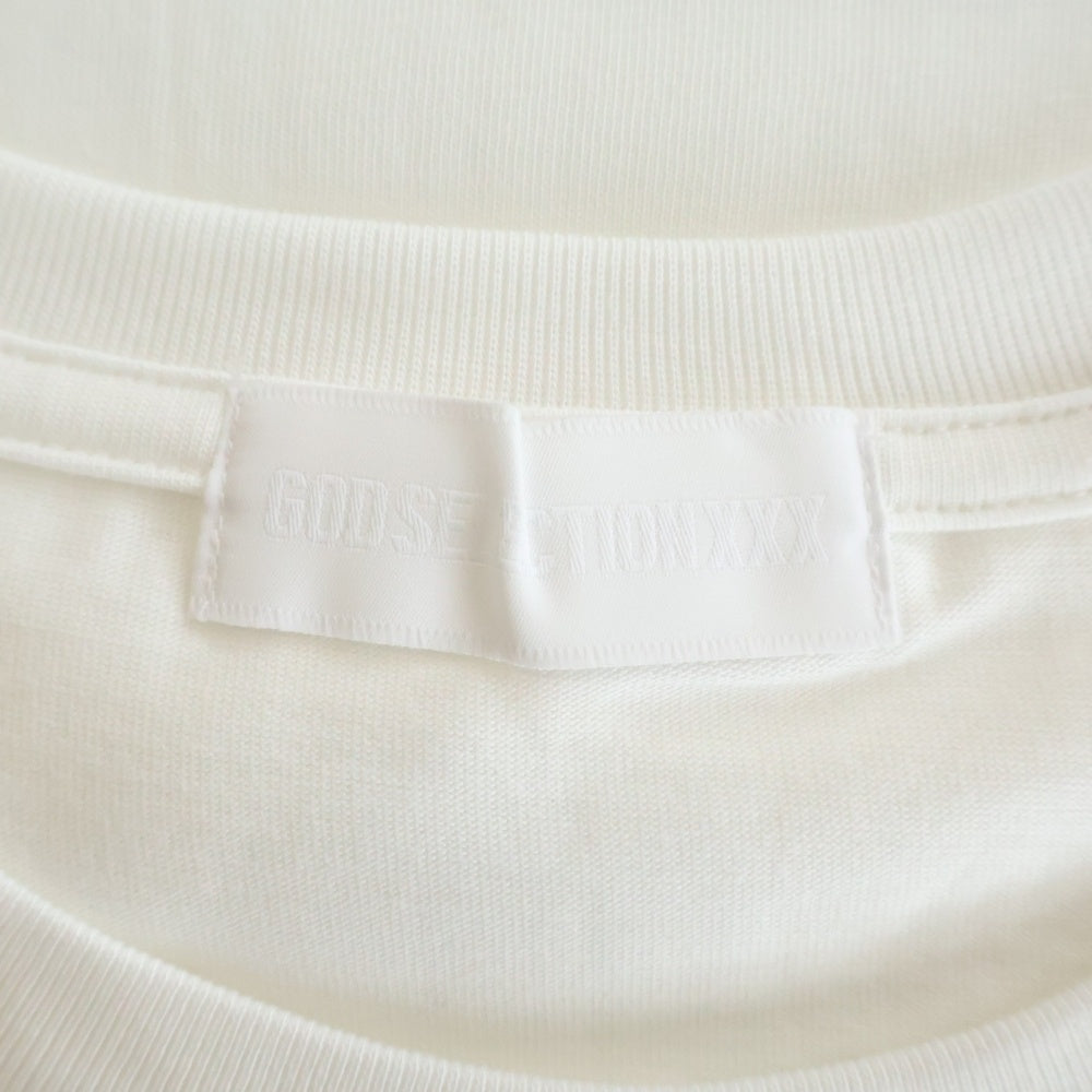 GOD SELECTION XXX(ゴッドセレクショントリプルエックス) 19SS ケイト・モス フォトプリント クルーネックコットン半袖Tシャツ ホワイト GX-S19-ST-18