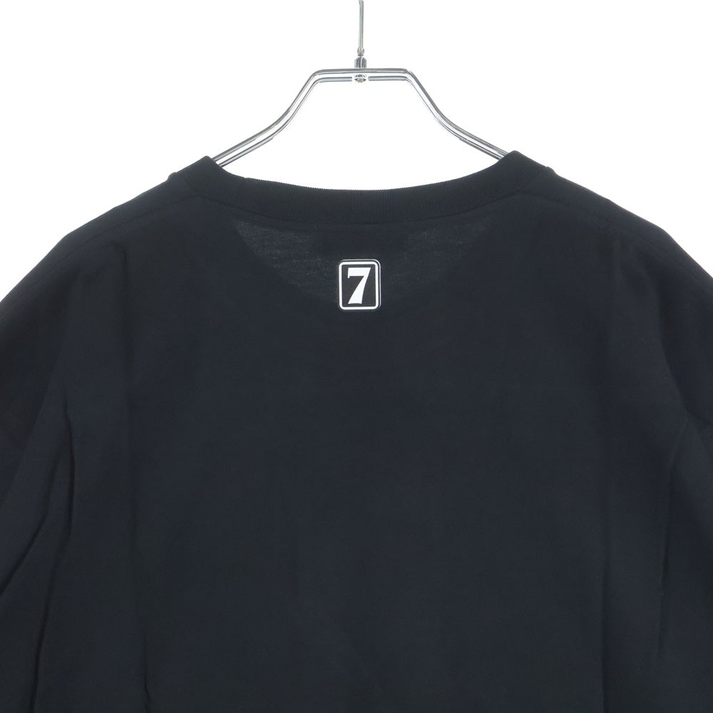 GOD SELECTION XXX(ゴッドセレクショントリプルエックス) 20SS 7th ANNIVERSARY ケイトモス フォトプリント クルーネックコットン半袖Tシャツ ブラック GX-S20-7ST-01