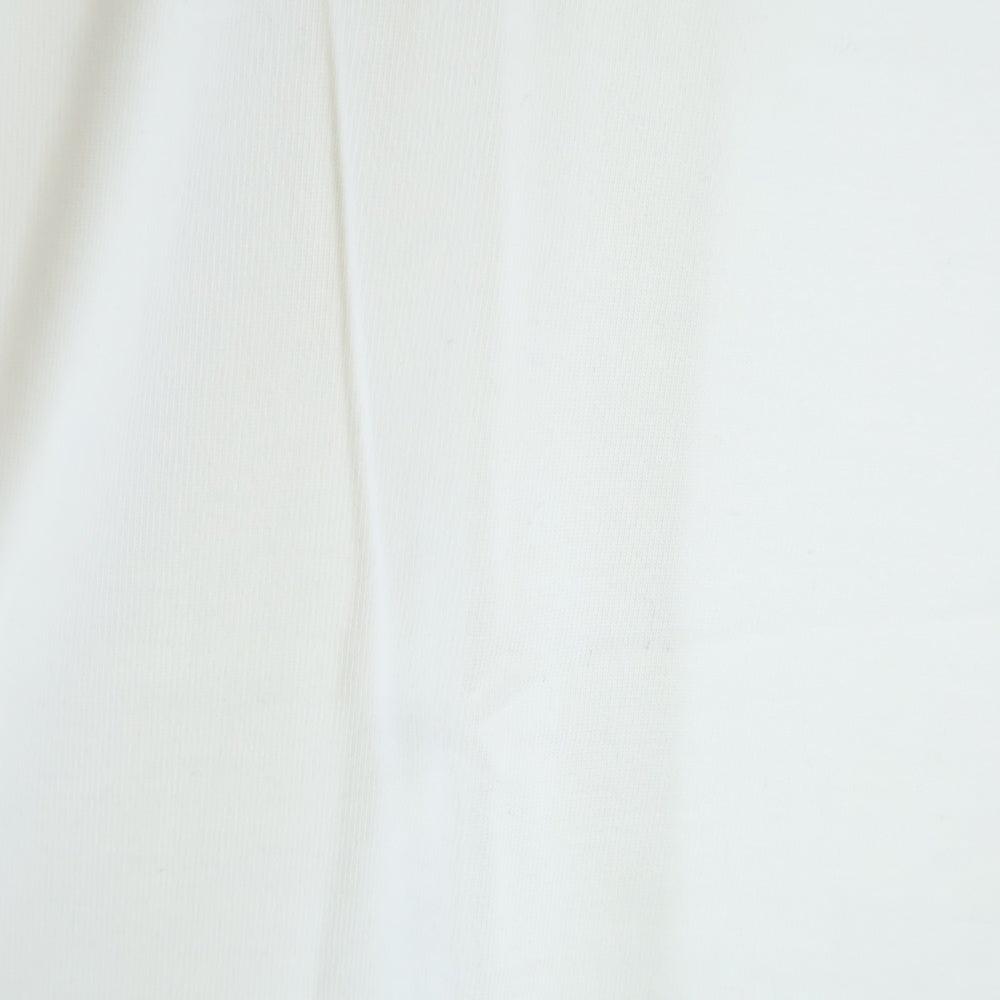 GOD SELECTION XXX(ゴッドセレクショントリプルエックス) 20AW フロントプリント クルーネックコットン長袖カットソー ロンT ホワイト GX-A20-B2LT-01