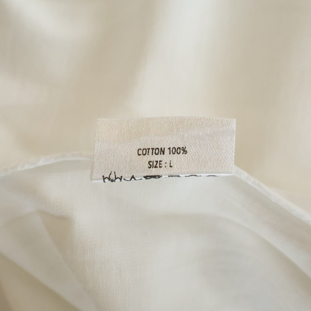 GOD SELECTION XXX(ゴッドセレクショントリプルエックス) 19SS アンバー・ハード フォトプリント クルーネックコットン半袖Tシャツ ホワイト GX-S19-ST-06