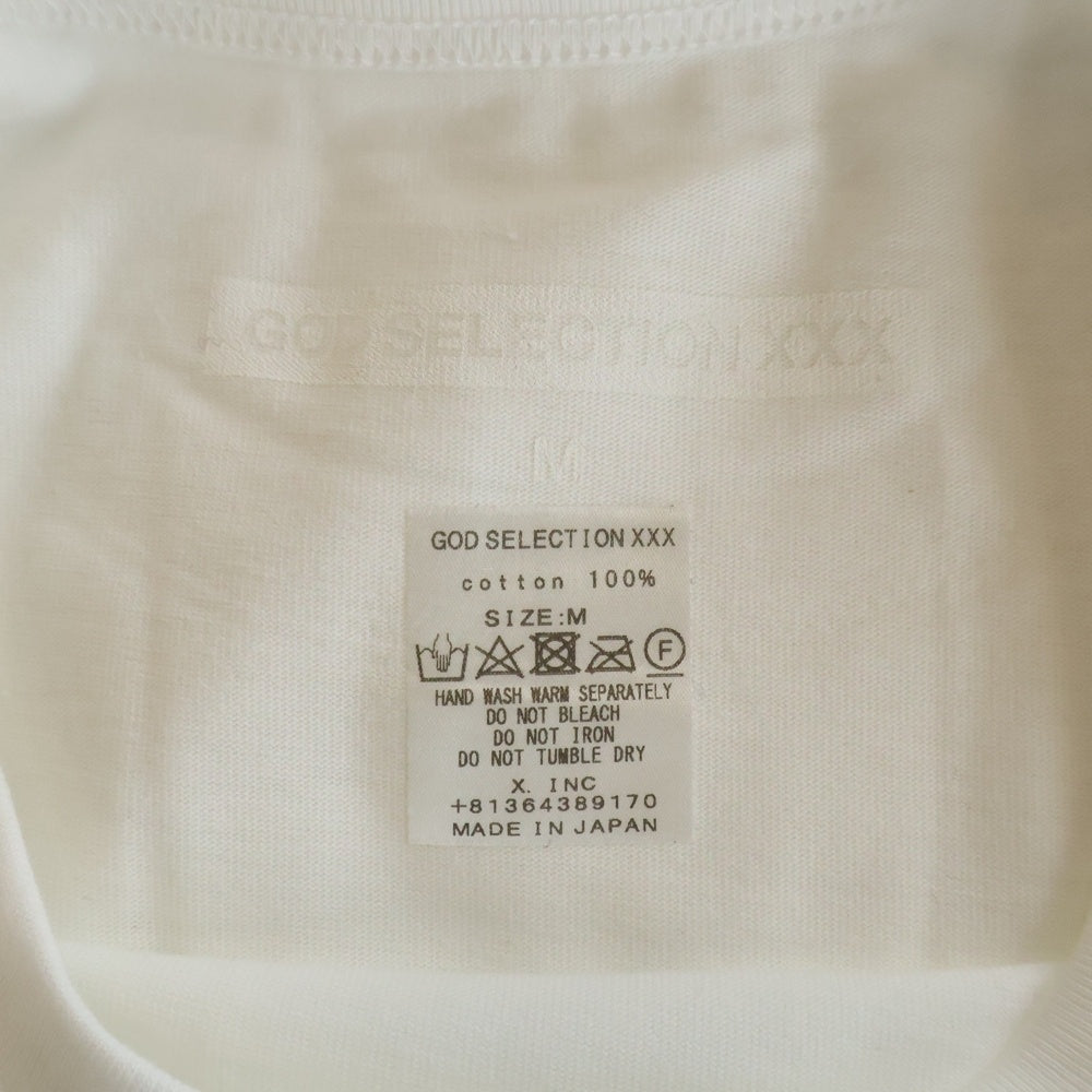 GOD SELECTION XXX(ゴッドセレクショントリプルエックス) 18AW カイリージェンナー フォトプリント クルーネックコットン半袖Tシャツ ホワイト GX-A18-054