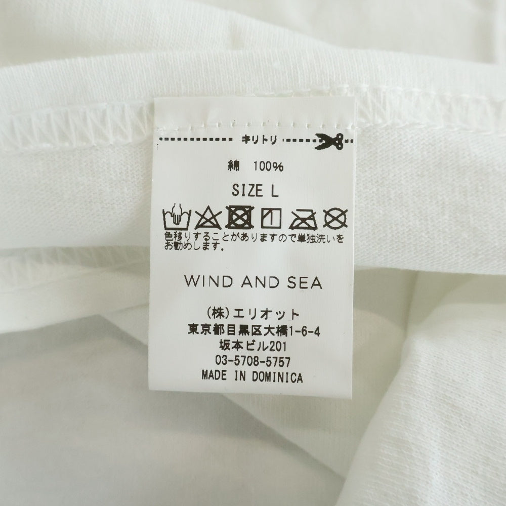 WIND AND SEA(ウィンダンシー) KEEP DISTANCE T-SHIRT フロントプリント チャリティーTシャツ ホワイト WDS-Donation-02