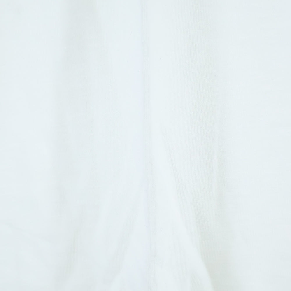 GOD SELECTION XXX(ゴッドセレクショントリプルエックス) 19SS フロントプリント クルーネックコットン半袖Tシャツ ホワイト GX-S19-DNST-01