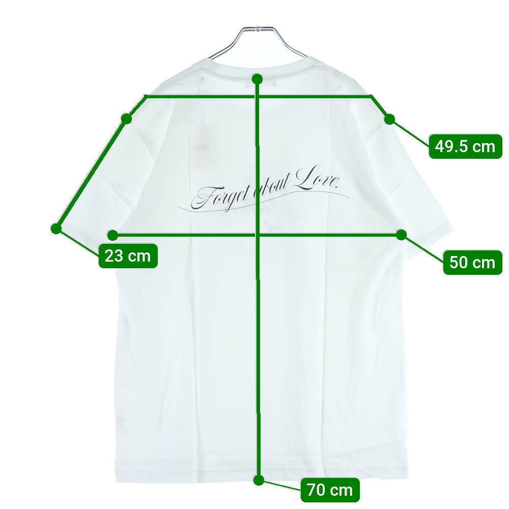 GOD SELECTION XXX(ゴッドセレクショントリプルエックス) 19SS フロントプリント クルーネックコットン半袖Tシャツ ホワイト GX-S19-DNST-01