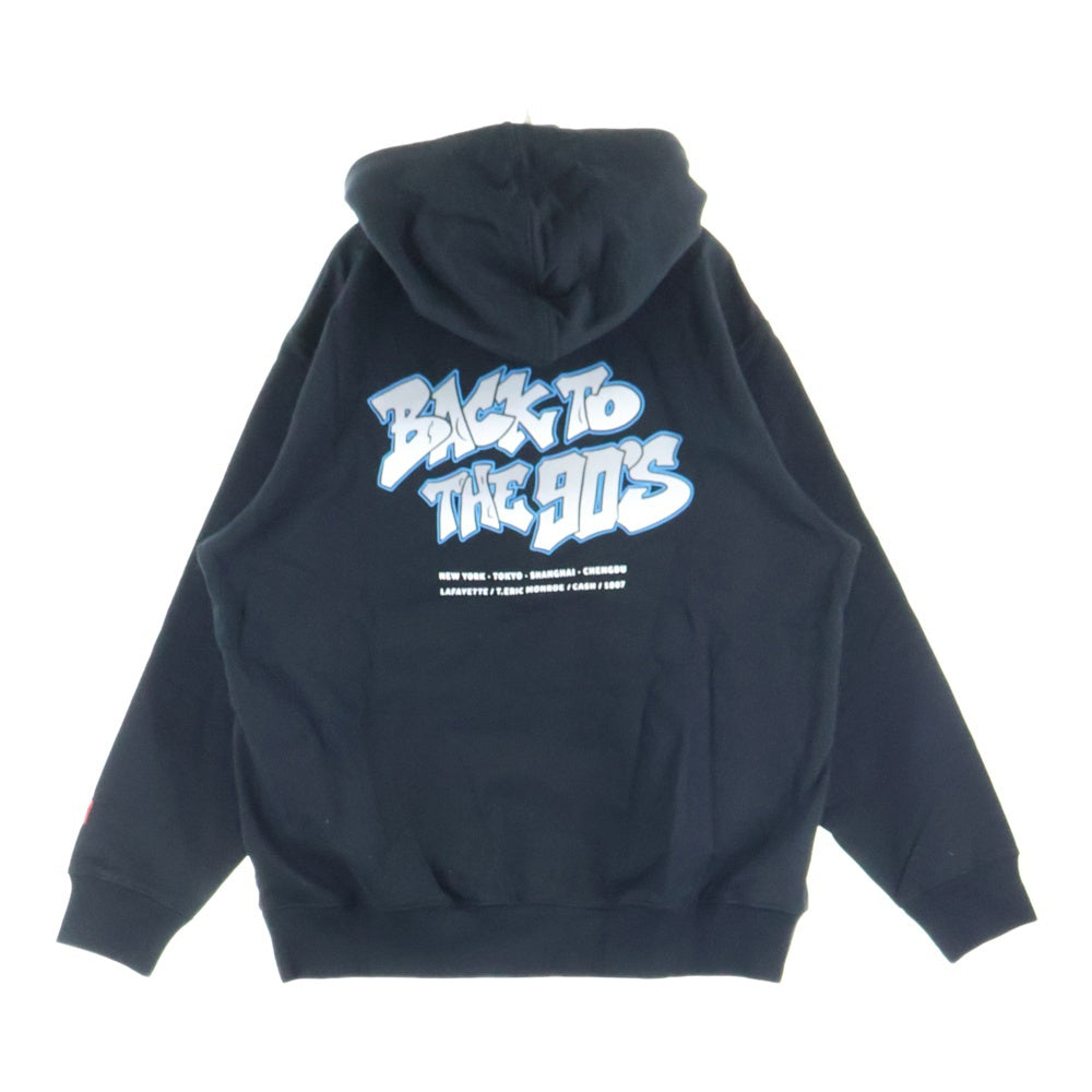 Lafayette(ラファイエット) 20AW T.ERIC MONROE BACK TO THE 90'S フォトプリント コットンプルオーバーパーカー ブラック