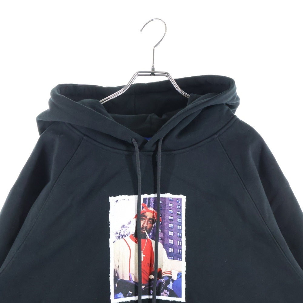 Lafayette(ラファイエット) 20AW T.ERIC MONROE BACK TO THE 90'S フォトプリント コットンプルオーバーパーカー ブラック