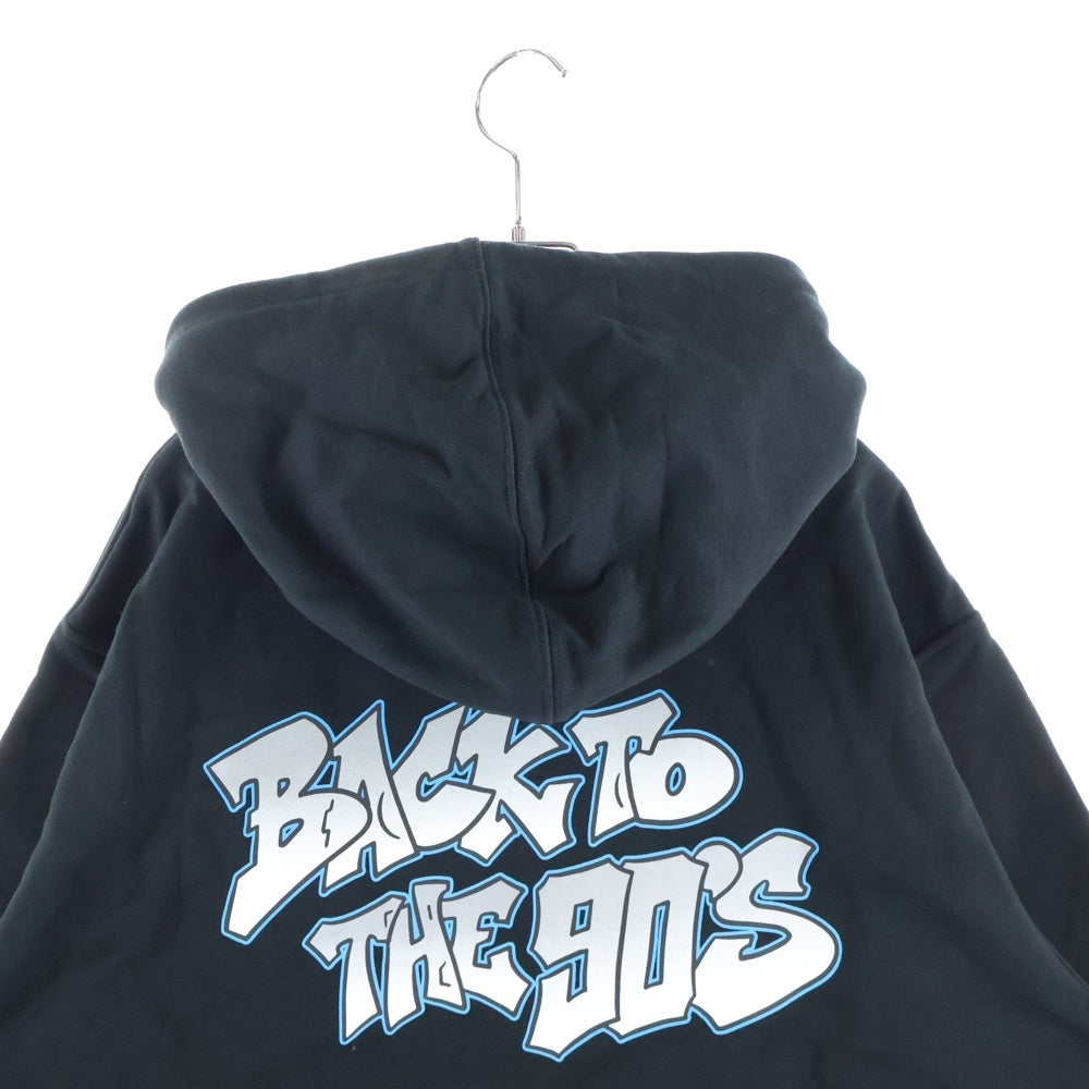 Lafayette(ラファイエット) 20AW T.ERIC MONROE BACK TO THE 90'S フォトプリント コットンプルオーバーパーカー ブラック