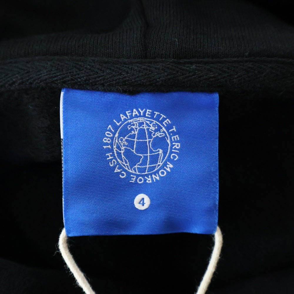 Lafayette(ラファイエット) 20AW T.ERIC MONROE BACK TO THE 90'S フォトプリント コットンプルオーバーパーカー ブラック