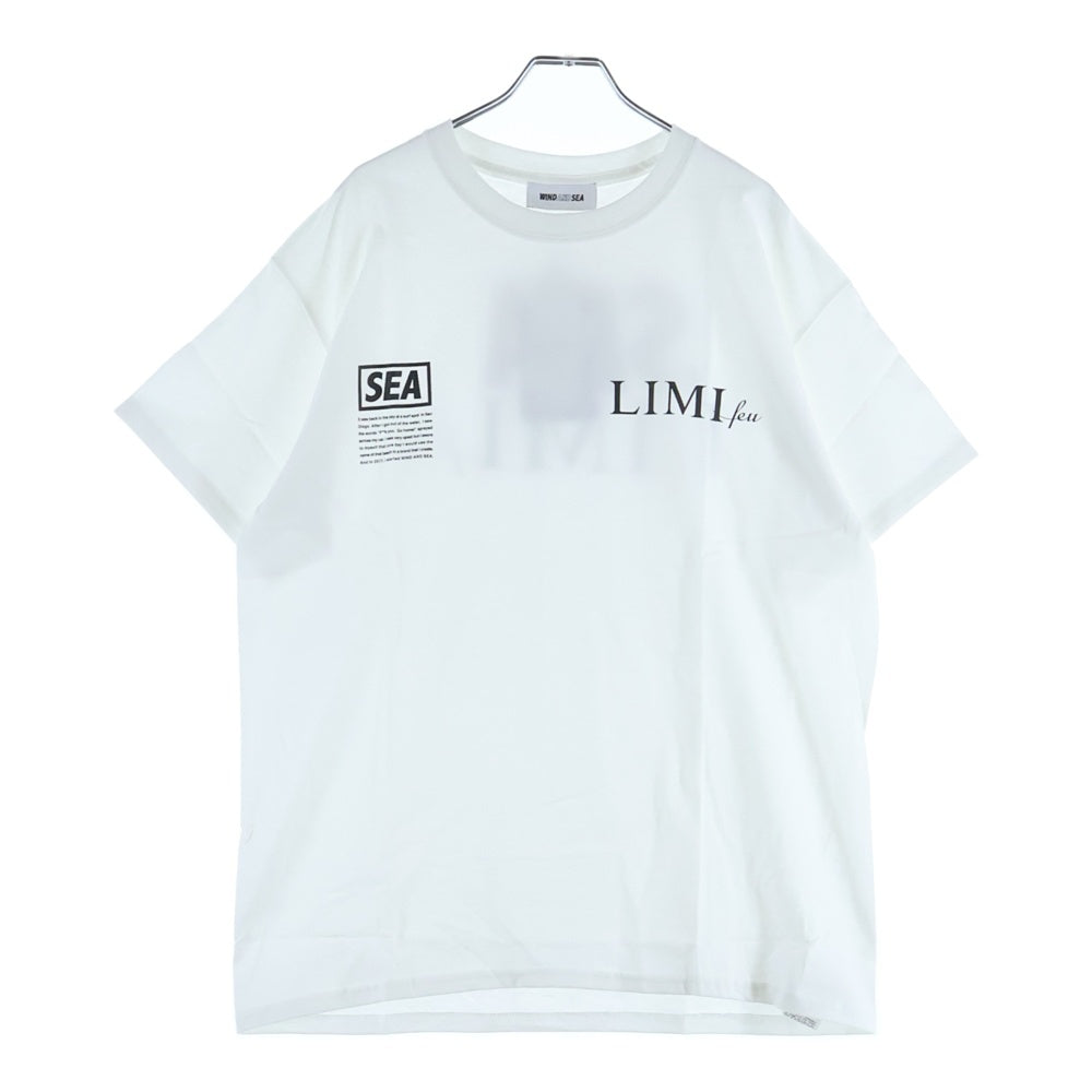 WIND AND SEA(ウィンダンシー) 20SS×LIMI feu リミ フゥ ロゴプリント クルーネックコットン半袖Tシャツ ホワイト