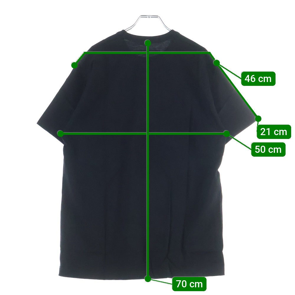 GOD SELECTION XXX(ゴッドセレクショントリプルエックス) 18AW ボクサーフォトプリント クルーネックコットン半袖Tシャツ ブラック GX-A18-061-UM86