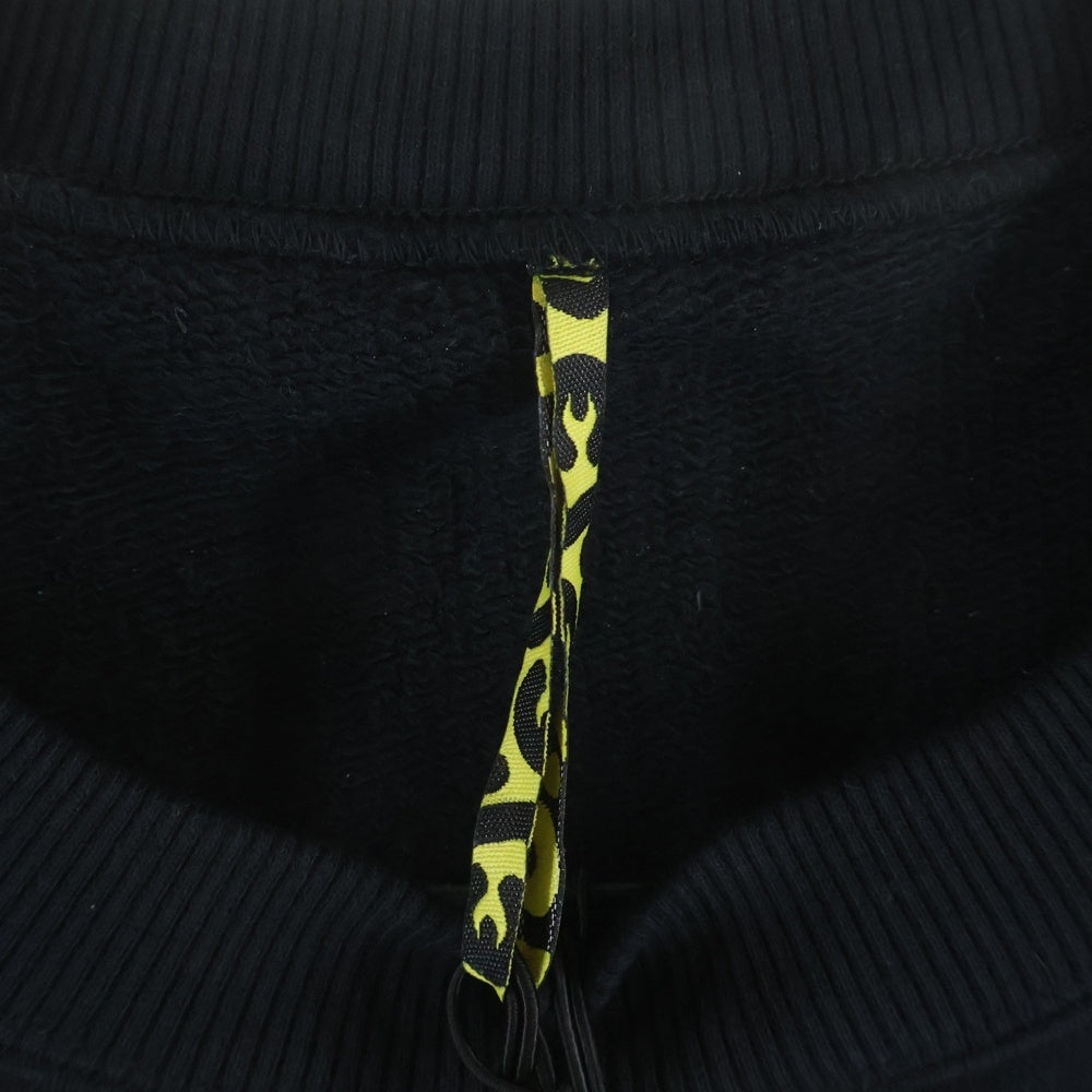 WIND AND SEA(ウィンダンシー) ×Disney×EY×WDSCOLLABQ/S/ SLEEVE SWEAT ディズニー ミッキーマウスプリント クルーネック半袖スウェットトレーナー ブラック WDS-EY-02