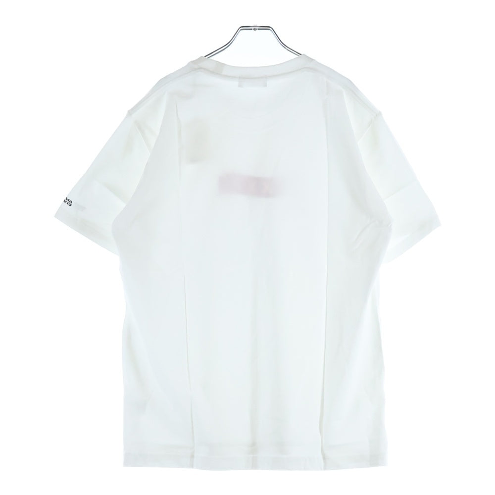 GOD SELECTION XXX(ゴッドセレクショントリプルエックス) 19SS パイソンロゴプリント クルーネックコットン半袖Tシャツ ホワイト GX-S19-6ST-07