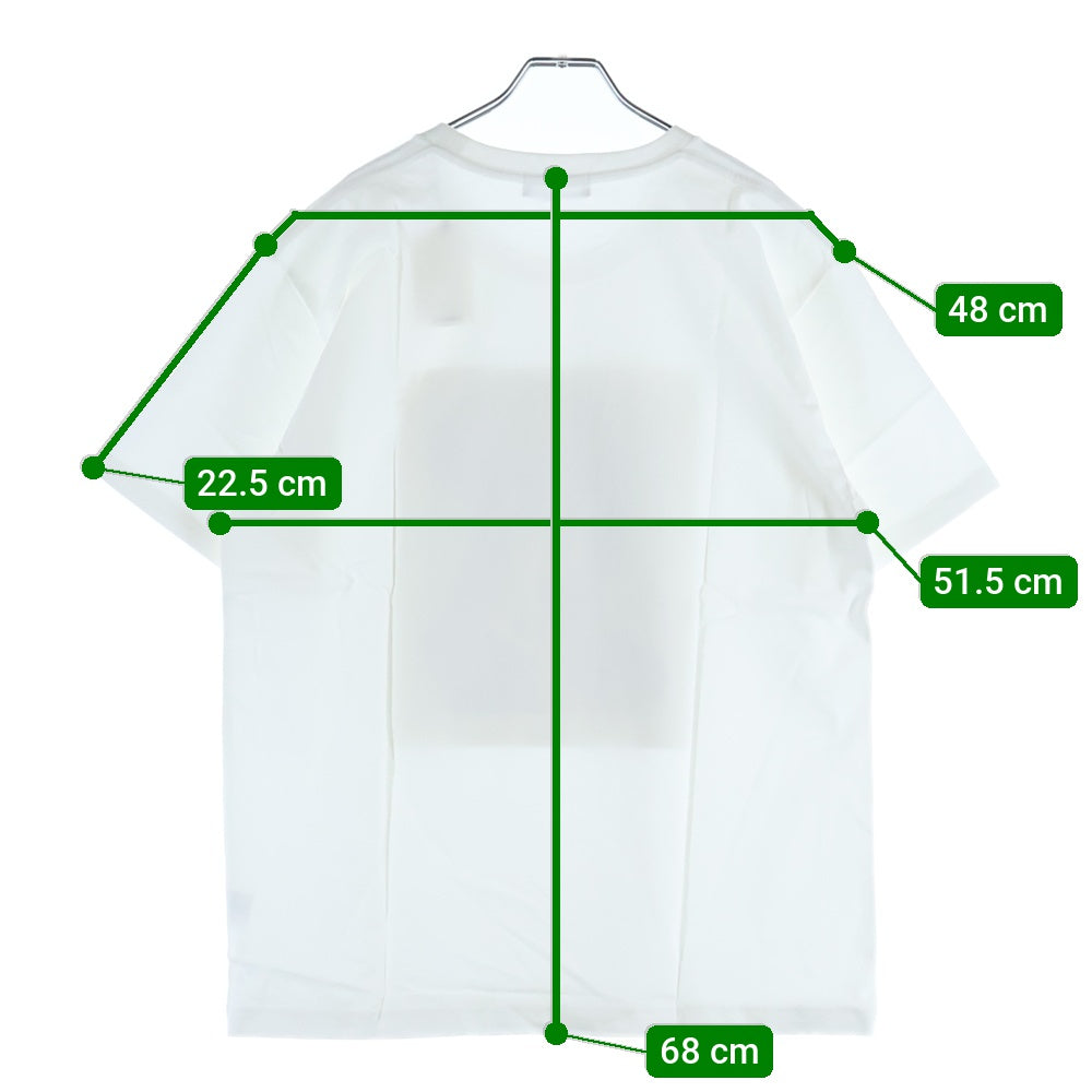 GOD SELECTION XXX(ゴッドセレクショントリプルエックス) 20AW ジジハディット フォト プリント クルーネックコットン半袖Tシャツ ホワイト GX-A20-ST-04