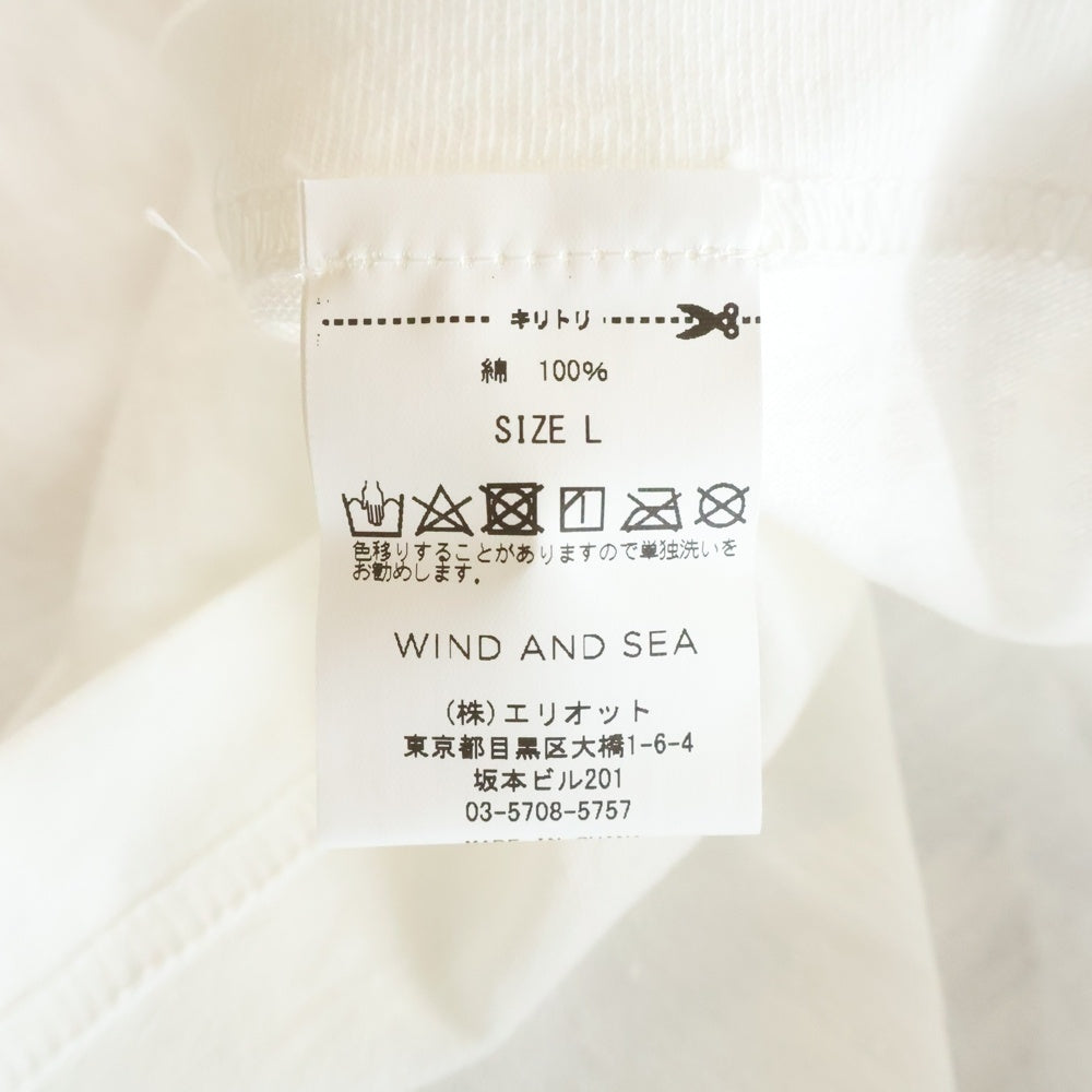 WIND AND SEA(ウィンダンシー) 20AW NO COFFEE WDS T-SHIRT クルーネックコットン半袖Tシャツ ホワイト WDS-NOCF-05