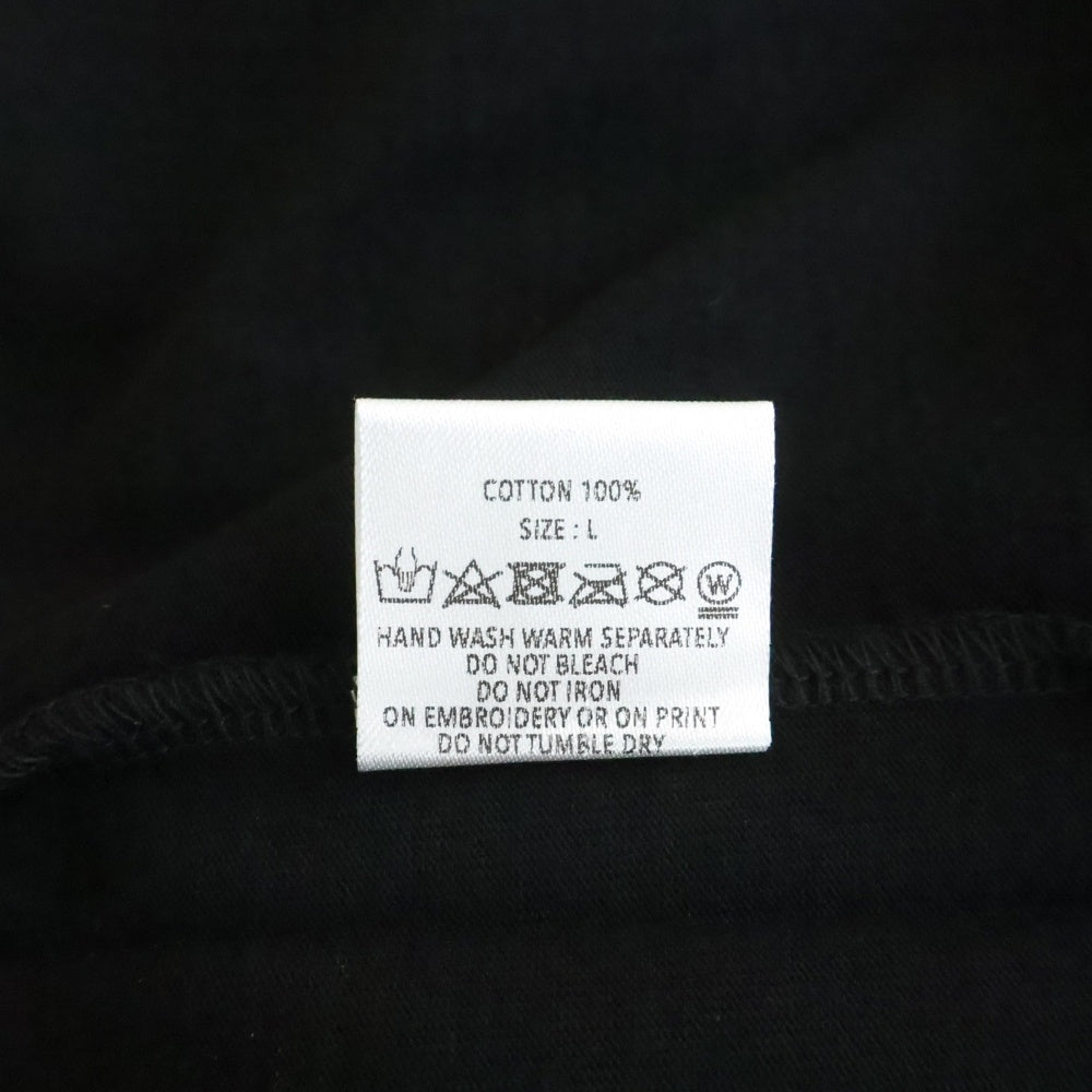 GOD SELECTION XXX(ゴッドセレクショントリプルエックス) 21AW CHRIS NAMAIZAWA TEE クリス ナマイザワ クルーネックコットン半袖Tシャツ ブラック GX-A21-CRST-13